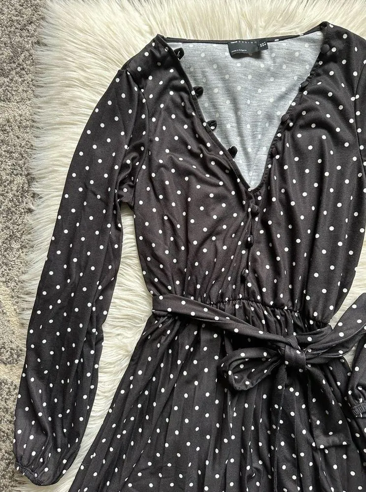 ASOS pleated polka dot mini dress - Image 7