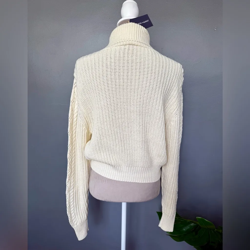 Melrose & Market Cream Turtleneck Sweater - Image 2