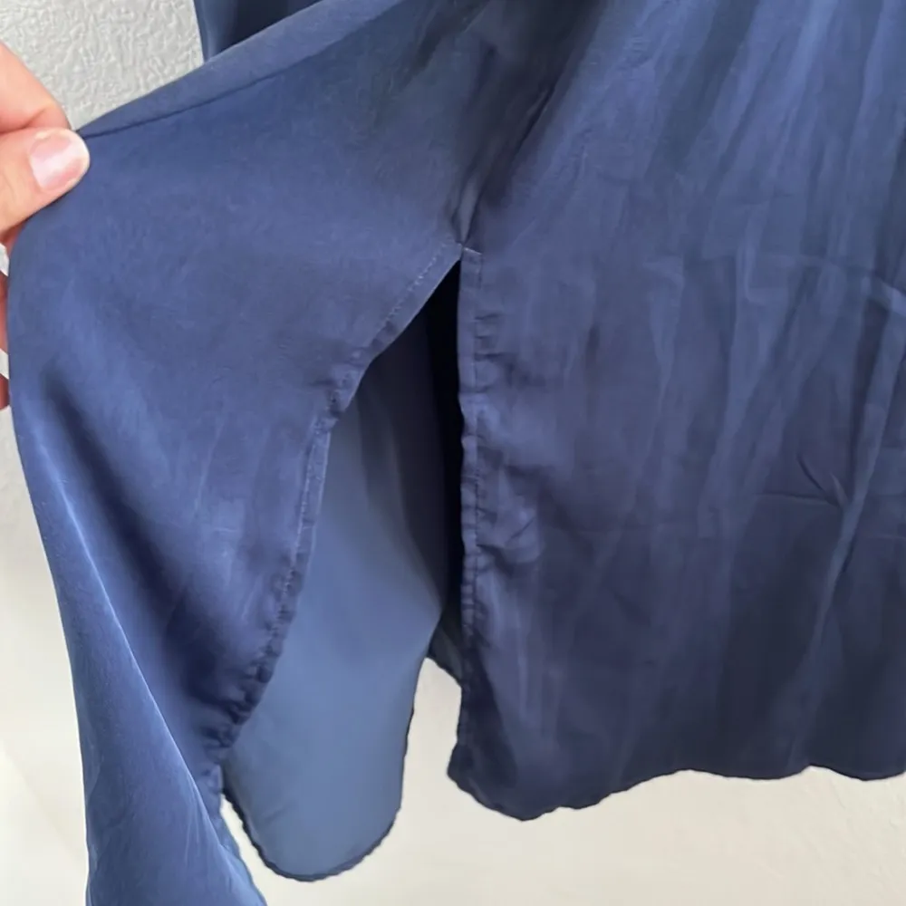 NWT Lord & Taylor Design Lab Dress Silky Midi Lightweight Blue XS - Image 5