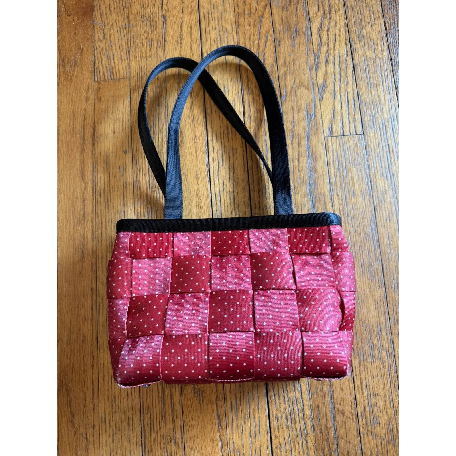 Harveys Original Seatbelt Bag Purse Disney Minnie Mouse Big Black Bow EUC Red - Image 6