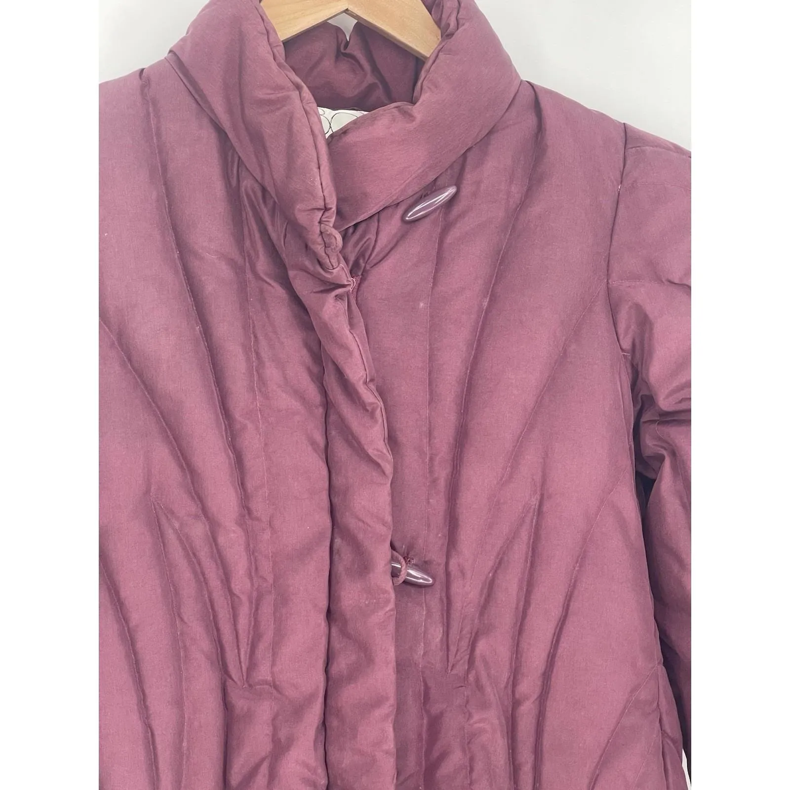 Vintage CBO Coat Puffer Down Quilted Long - Image 5