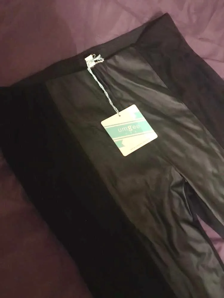 Umgee Black Leather Leggings - Image 4