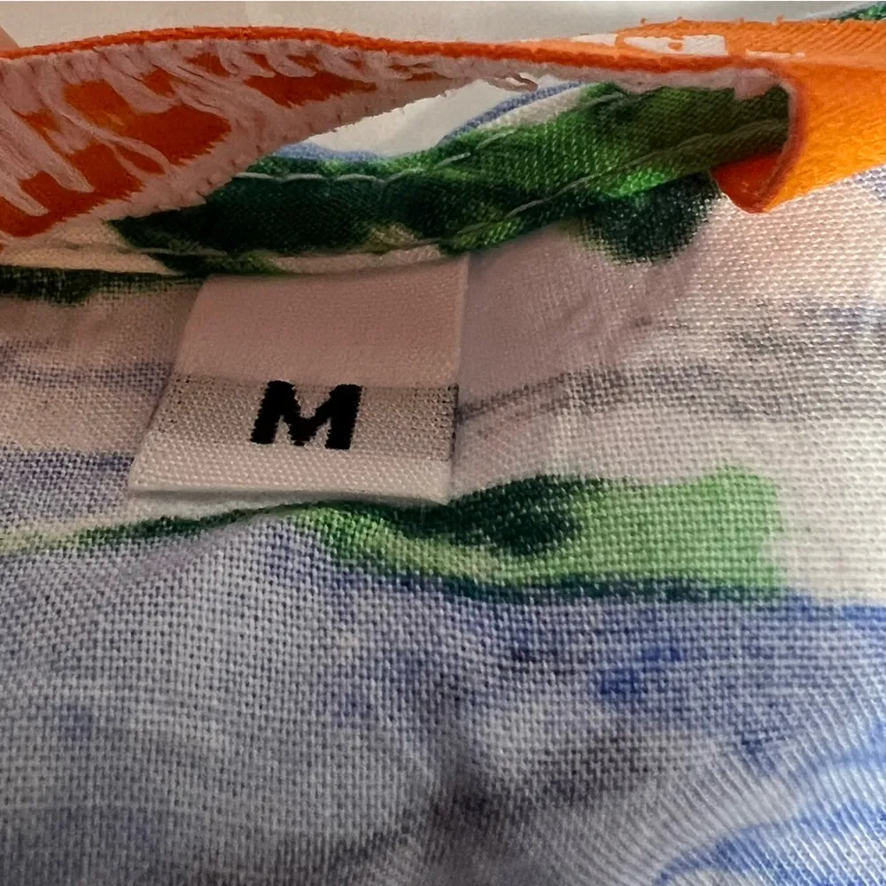 Jams world marina floral print mini dress ruffle hem Sz M - Image 4