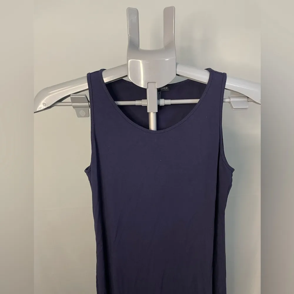 Eileen Fisher‎ Stretch Jersey Knit Round Neck Sleeveless Midi Dress | XS - Image 2