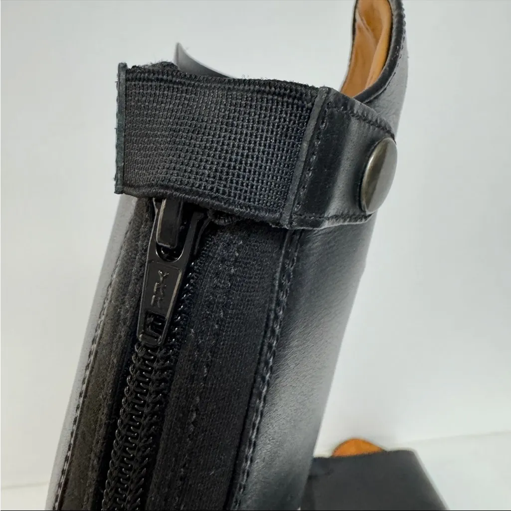 Treadstone Equestrian Riding Boots 7.5 Slim Field Black Leather Tall English - Image 12