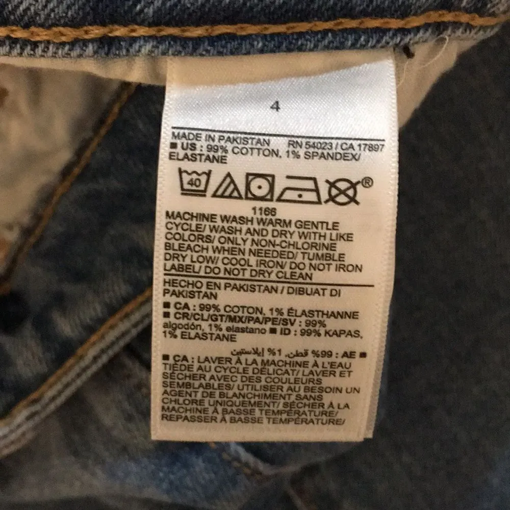 New Old Navy High waist O.G straight distressed hem! Full length - Image 7