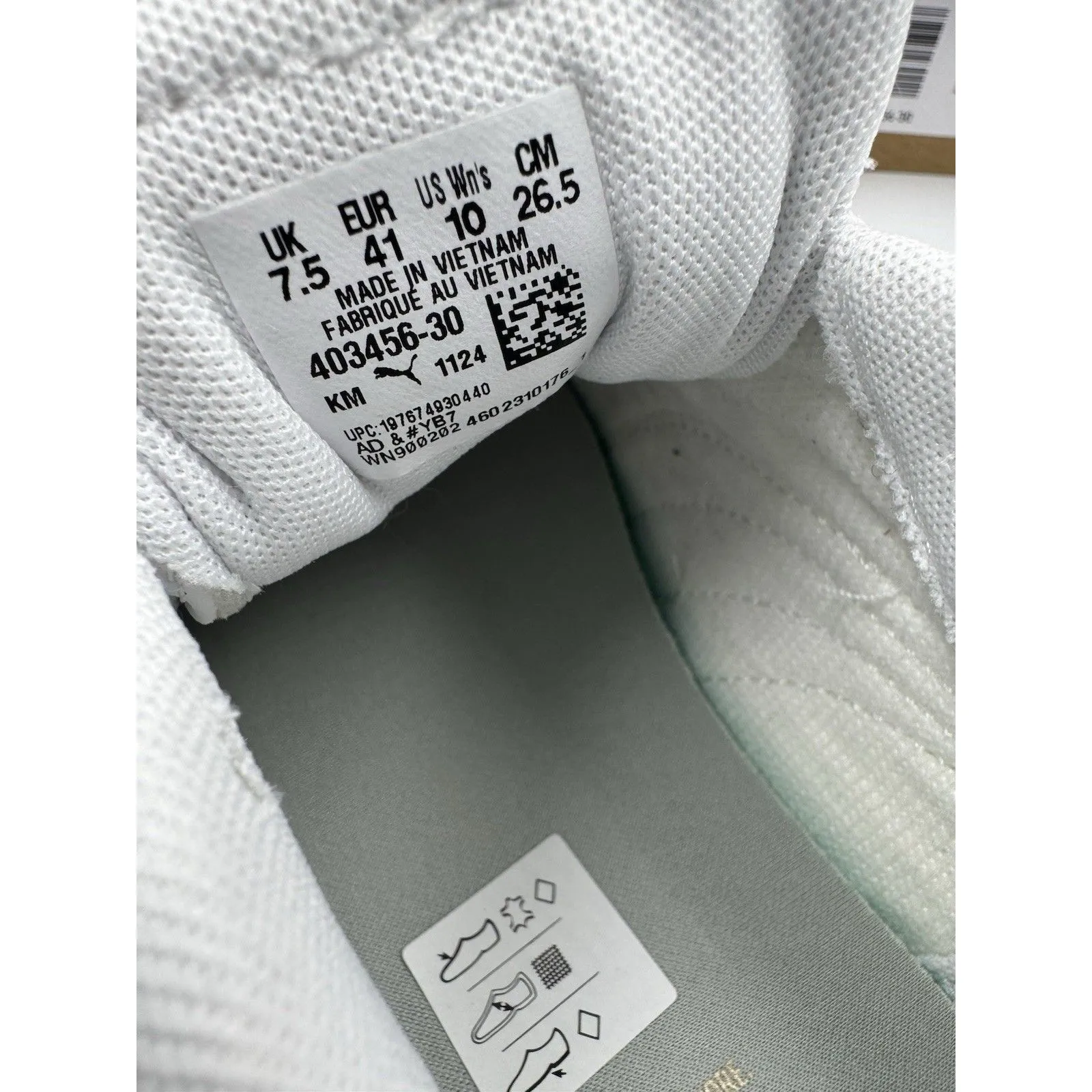 PUMA Court Sneaker, White, Women's Casual Low Top Leather Shoes Size 10 - Image 13