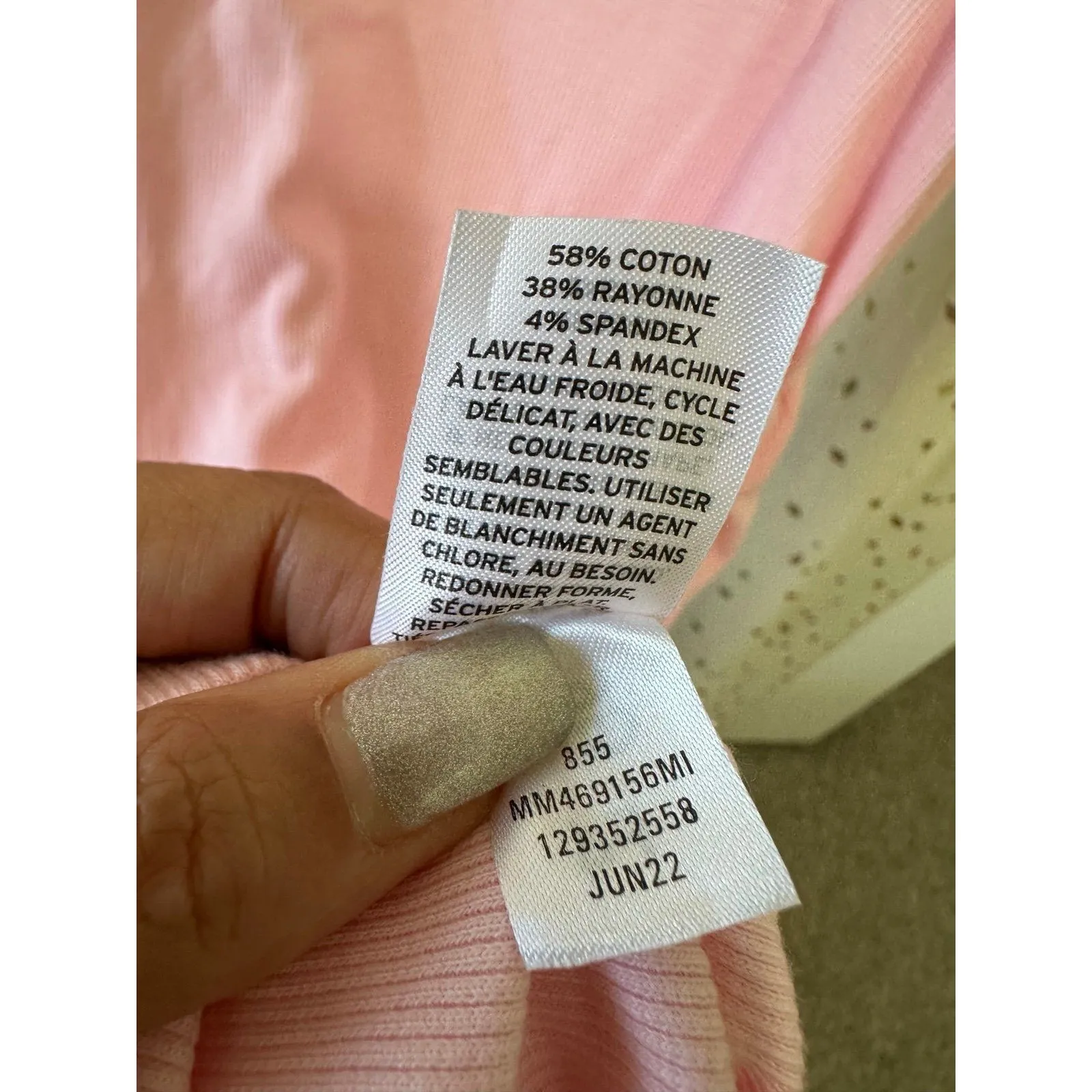 NWT Melrose And Market Pink Almond Side Ruched Knit Tank Bodycon Dress S - Image 7