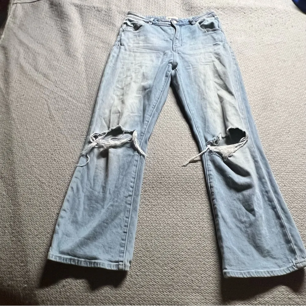 Rolla’s Organic Cotton Dusters Bootcut Crop Distressed Jeans Size 28 EUC - Image 3