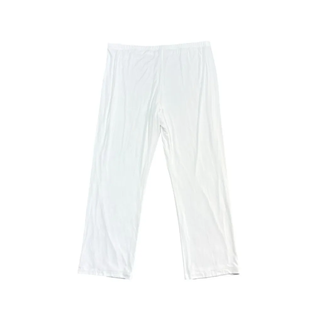 Chicos Travelor Slinky Pant Womens 4P White Travel Packable Resort Beach Coastal - Image 2