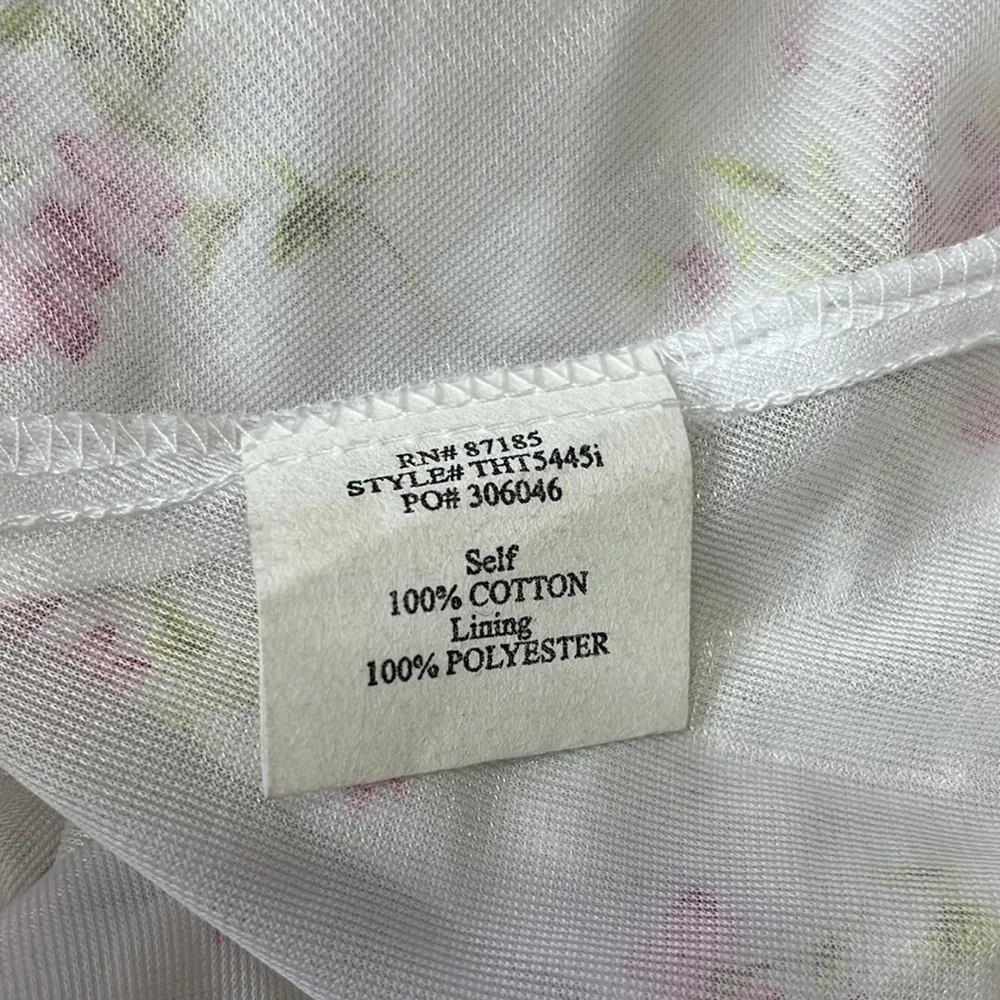 90s Vintage Floral Milkmaid Dress - Image 8