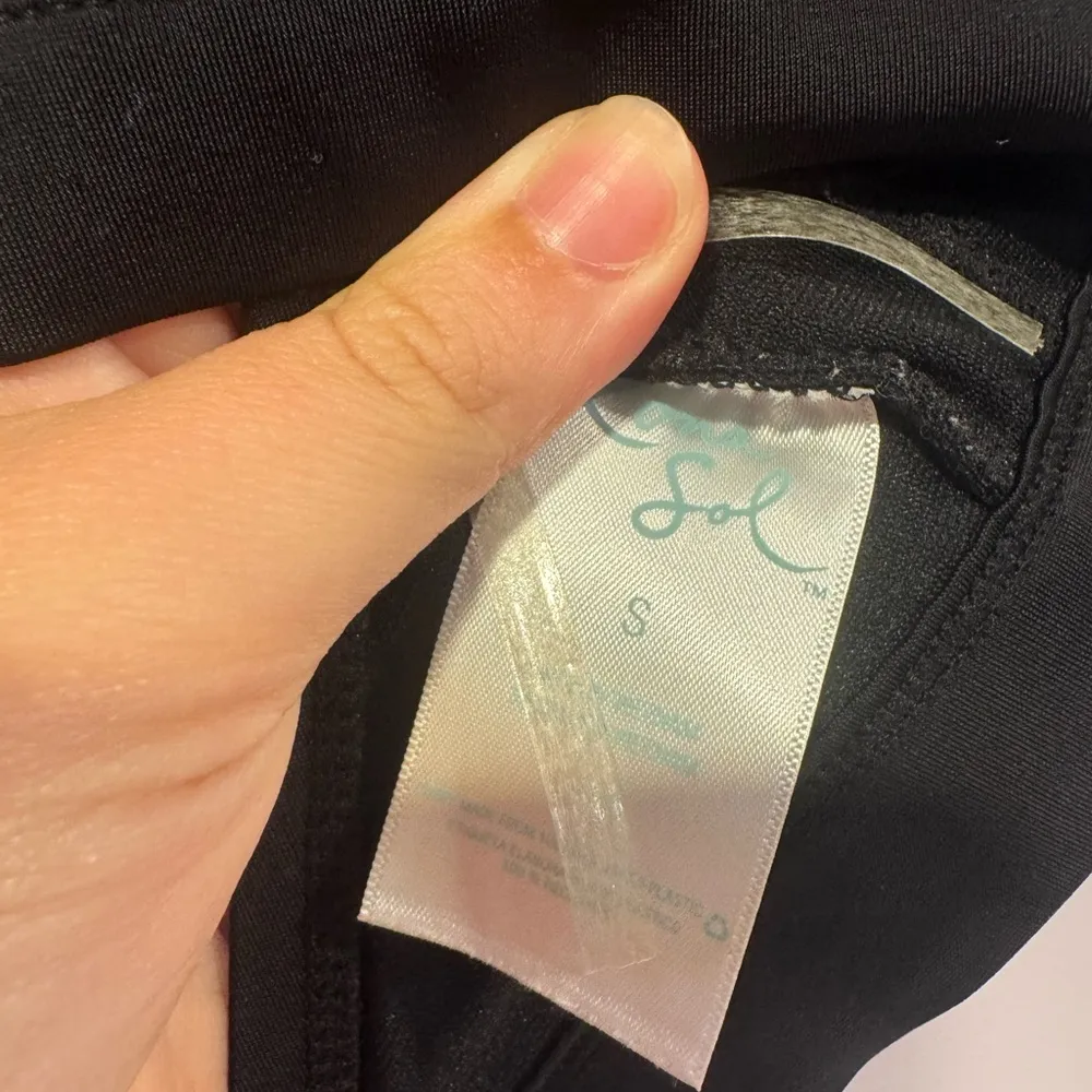 Kona Sol black cutout halter bikini swim top - Image 4