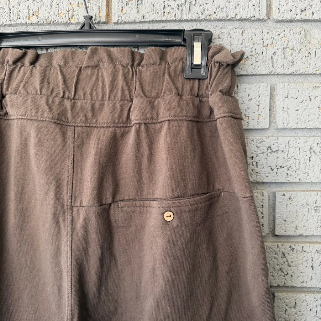 Free People Palma Pants in Pewter Green Wide Leg Trousers Size Small - Image 6