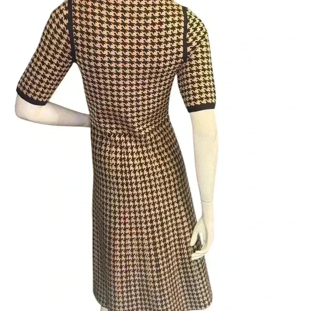 Ann Taylor Houndstooth Flare Dress Stretch Holiday Shimmer Size XS.  #311 - Image 12