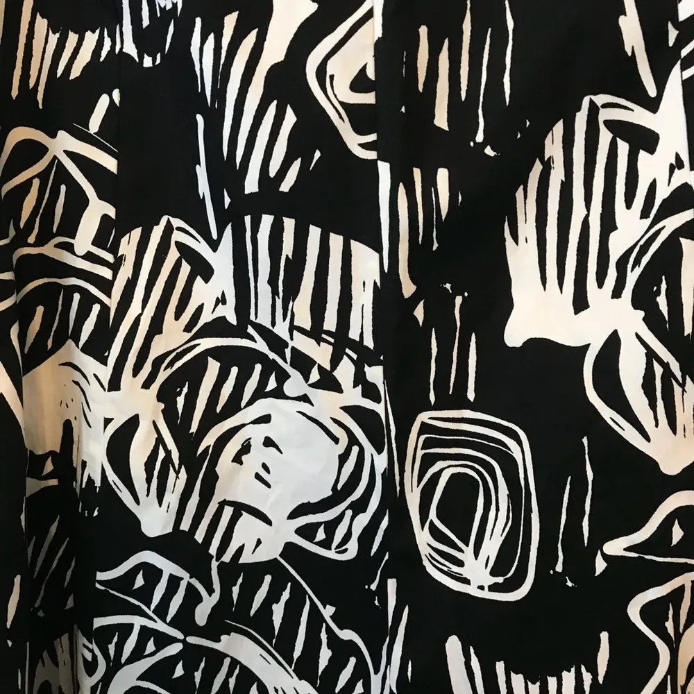 Lane Bryant Skirt Black & White Pattern Sz 28 BNWT Office Professional Business - Image 2