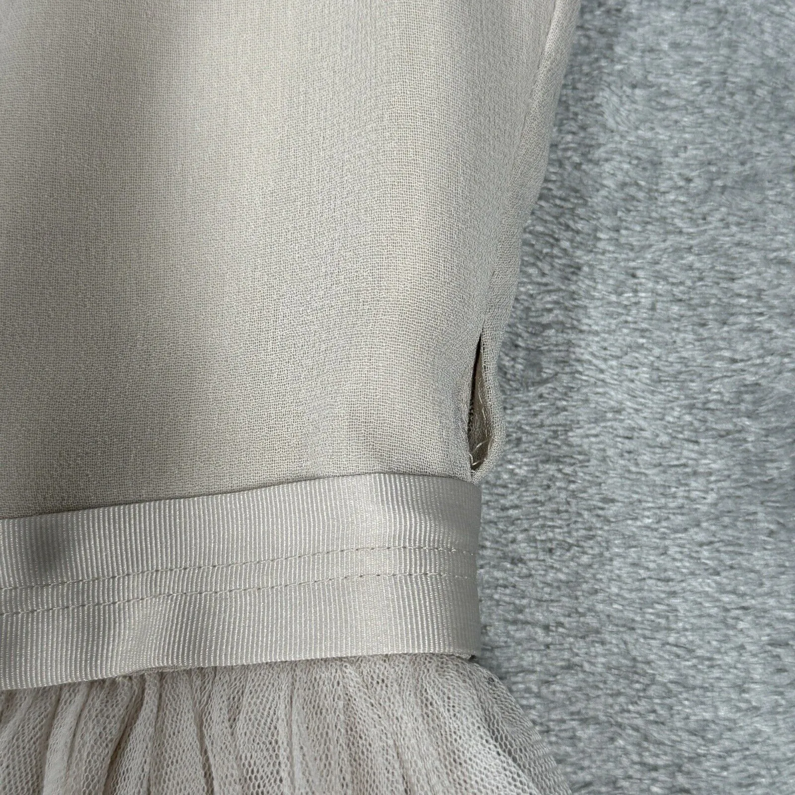 Needle &‎ Thread Dress Womens XS Tan Beaded Balletcore Fairy Feminine Wedding - Image 7