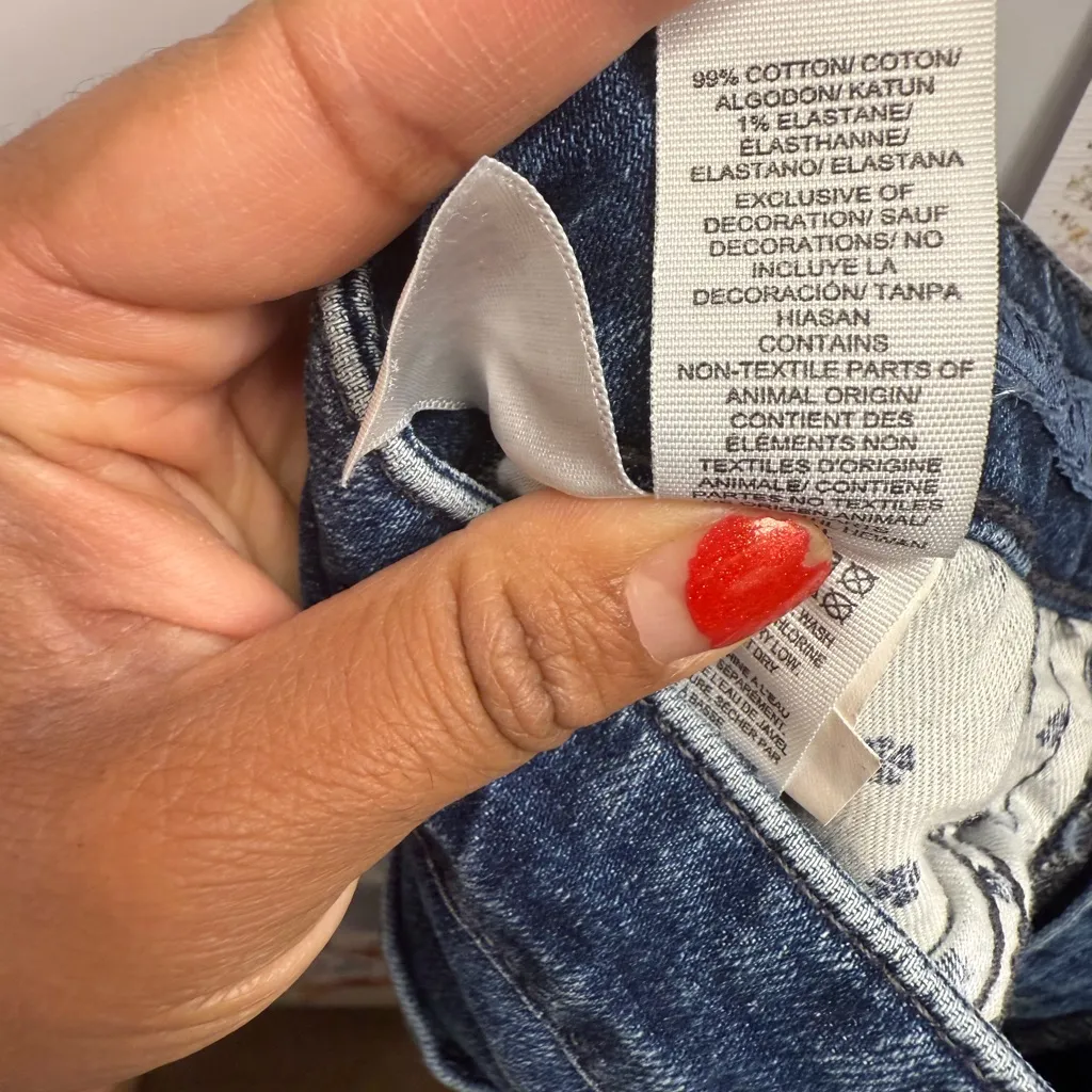 Lucky Brand Jeans Womens 4 27 High Rise Tomboy Straight Cone Denim Destressed - Image 12