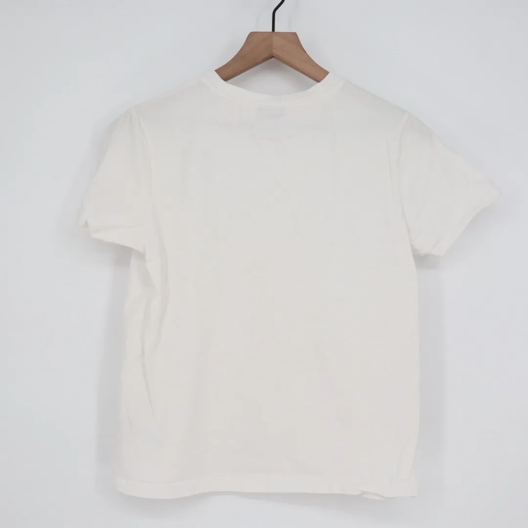 Gymshark Logo T Shirt White Crew Neck Short Sleeve Athleisure Size S - Image 6