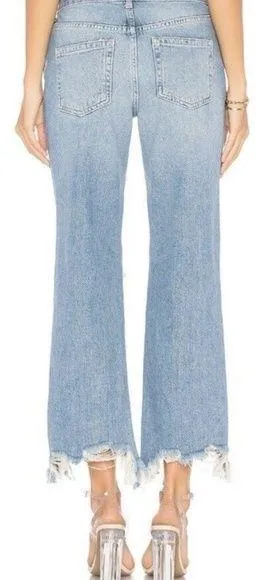 Free People We The Free Maggie Heavily Distressed Crop Jeans - Image 2