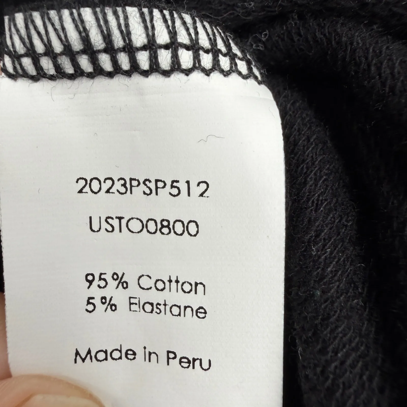 Universal Standard  Black Half Zip Pullover Sweatshirt Size S 14–16 Cotton Blend - Image 3