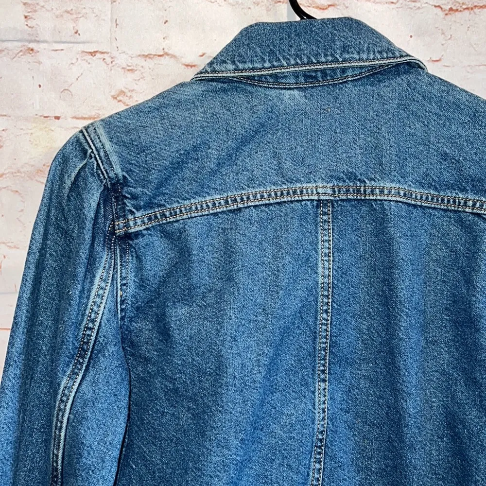 NWT Levi’s denim jean jacket classic blue pockets button front XS women’s - Image 7