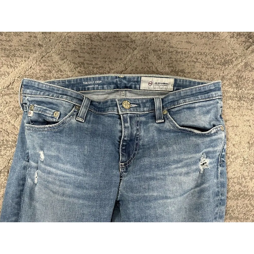 AG Adriano Goldschmied The Stilt Crop Jeans Size 28 - Image 2
