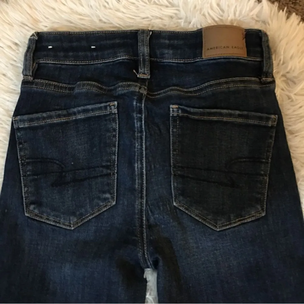 AMERICAN EAGLE 🦅 SZ 000 NEXT LEVEL STRETCH HIGH WAIST JEANS - Image 5
