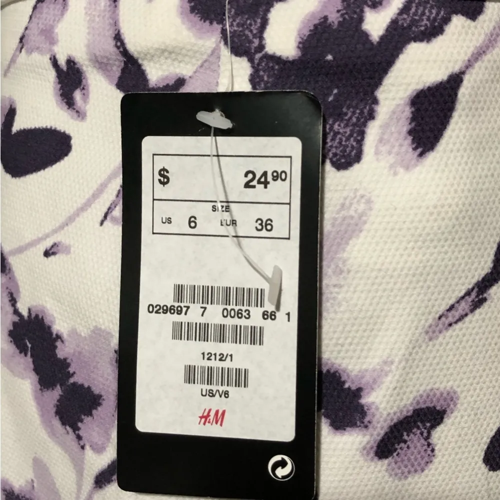 H & M Purple Lavender & White MIDI Skirt💕🌸💕 - Image 15