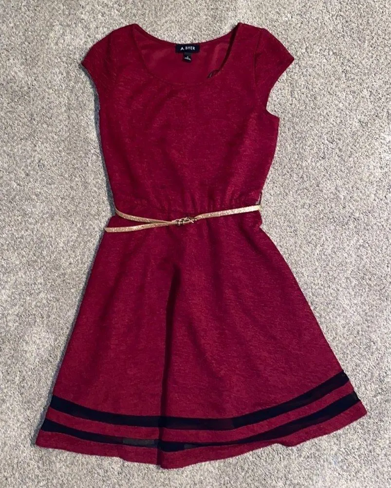 Amy Byer Maroon Dress - Image 2
