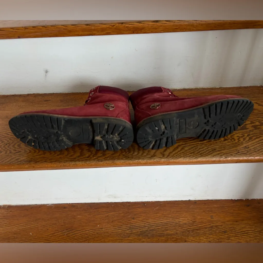 Timberland Velvet Accent Premium Waterproof Boot Size 7 Worn Condition - Image 5