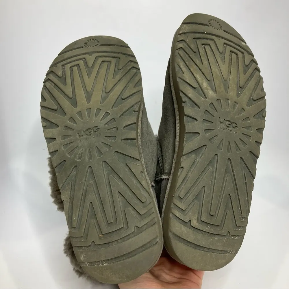 UGG‎ Bailey Button gray suede boots size 8 - Image 7
