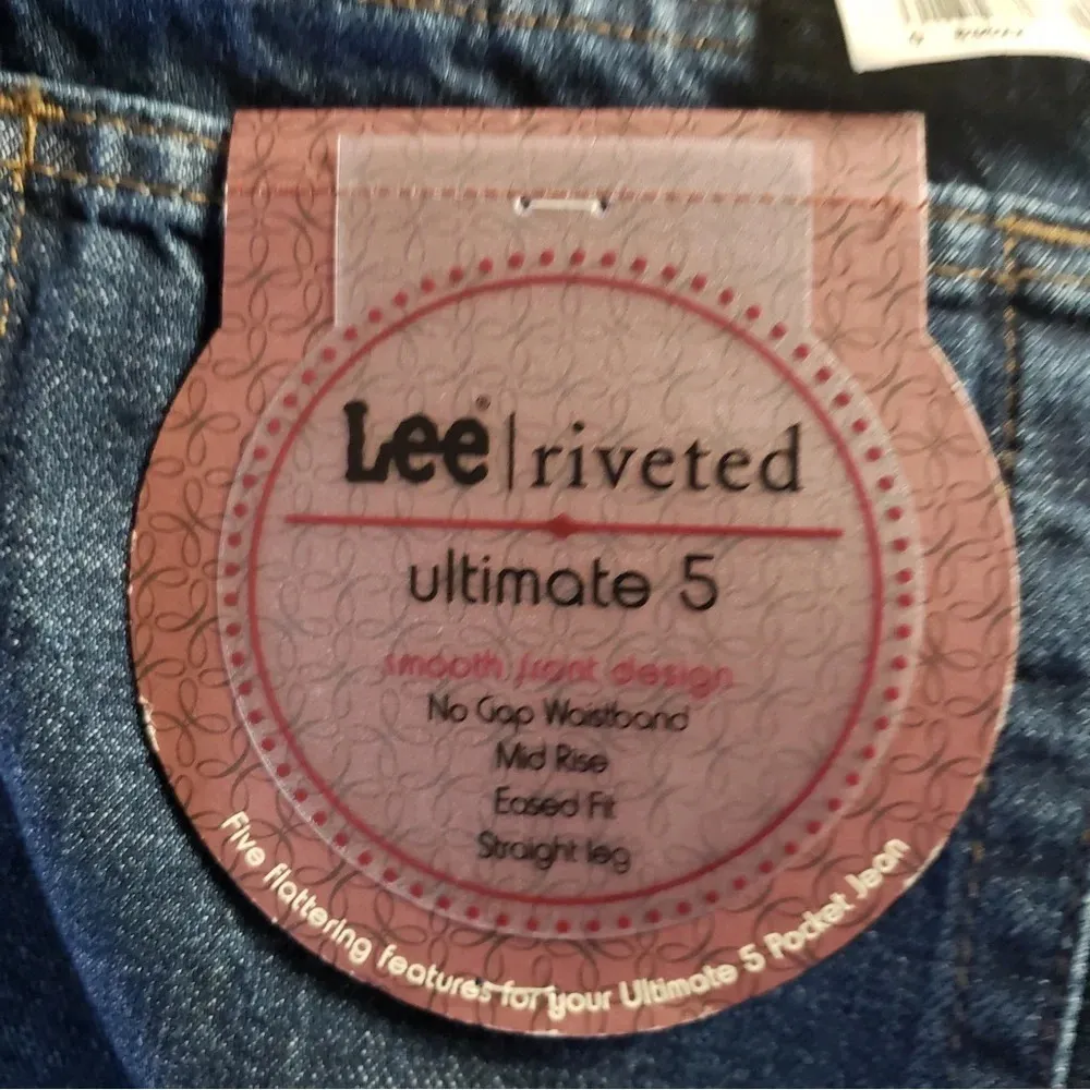 Lee Mid Rise Straight Leg‎ Jeans NWT 12 - Image 5