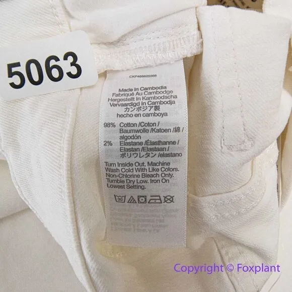 NEW Madewell The Petite‎ Perfect Vintage Wide-Leg Crop Jean Tile White, 24P - Image 16