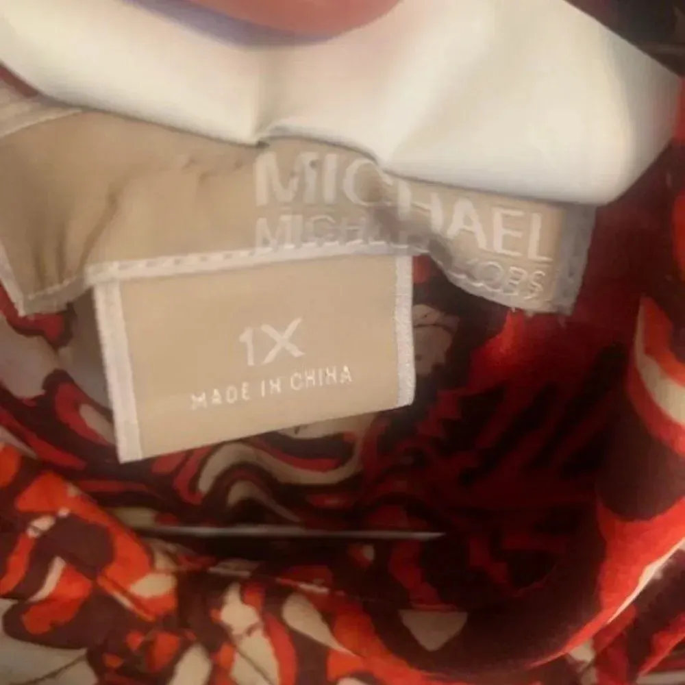 Michael Kors L/S Paisley‎ Button Down 1X Orange - Image 7