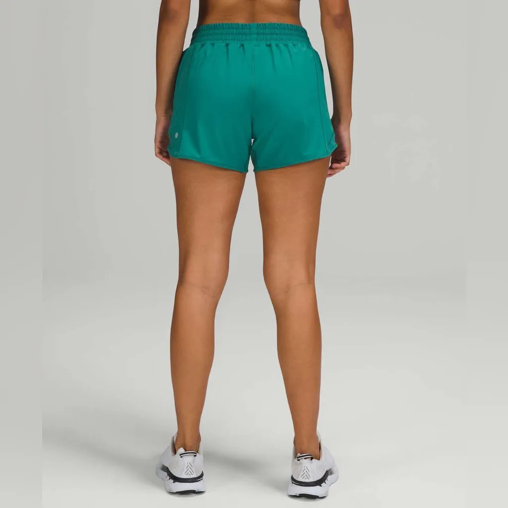 Lululemon Women’s Hotty Hot High Rise 4” Shorts Green Teal 4 - Image 3