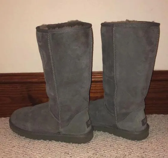 UGG Tall Grey  Boots - Image 2