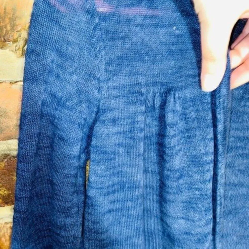 Charter Club Blue Burnout Open Front Cardigan Sweater Women's Size Small Petite - Image 2