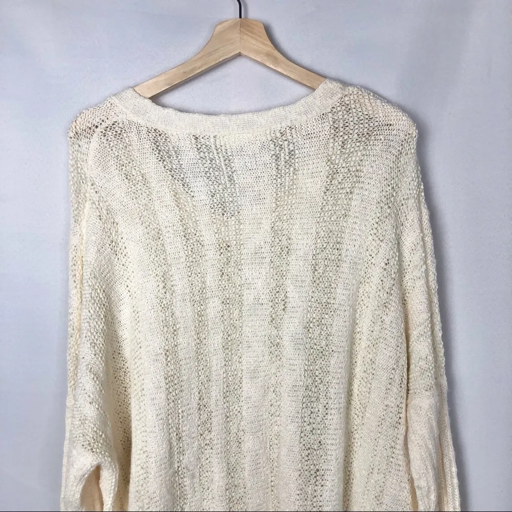 Boutique Textured Knit Pullover V - Image 6