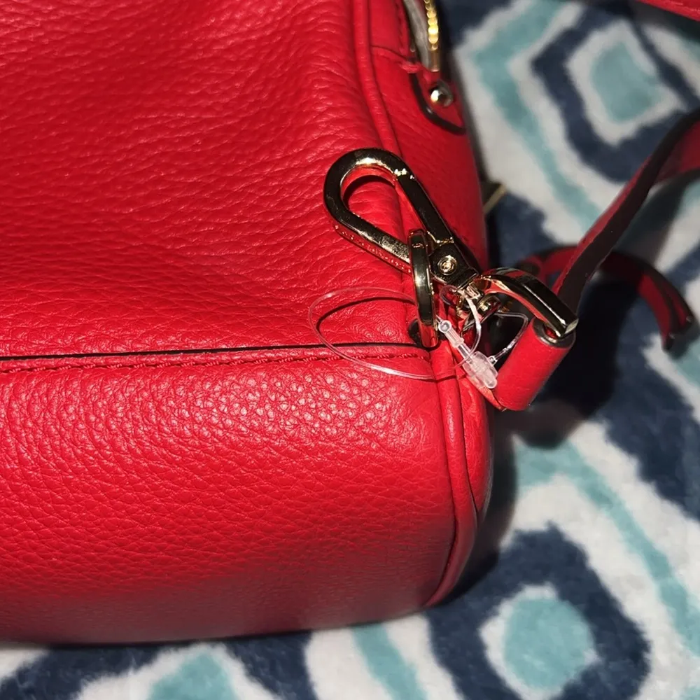 Michael Kors Red Mini Backpack - Image 14