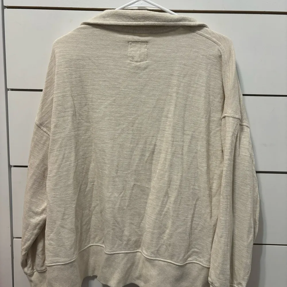 Aerie Cream Collared Crewneck - Image 3