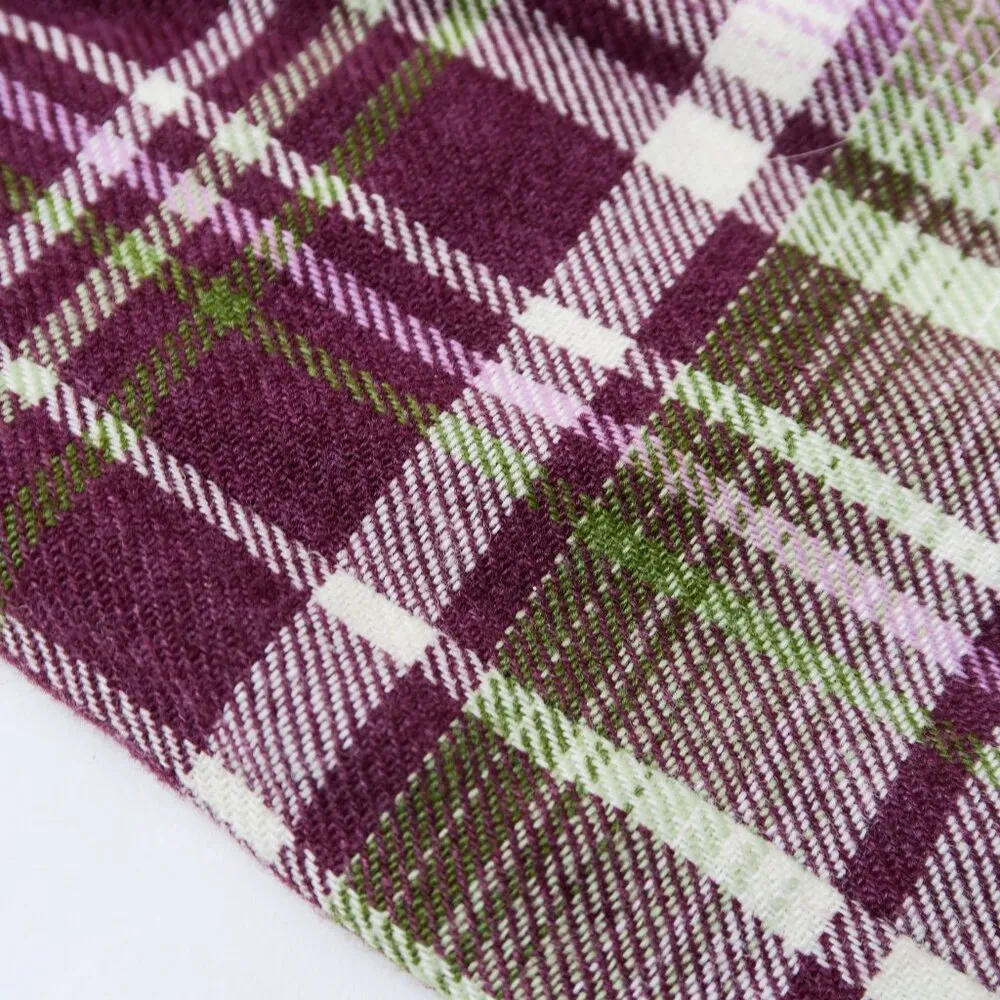 Vintage 70s Sears Purple Plaid Bell Bottom Pants Size 24 - Image 8