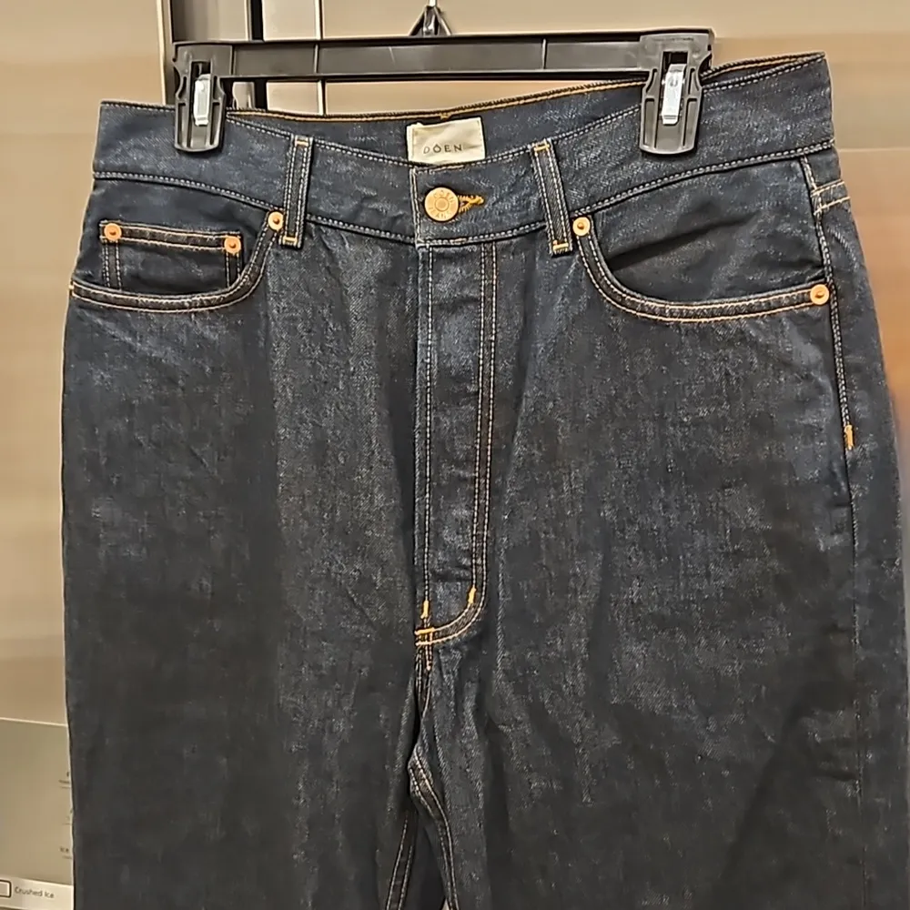 💕DOEN💕 Diana Jean ~ High Waisted Button Fly Jeans Rinse Wash Dark Blue 30 NWT - Image 13