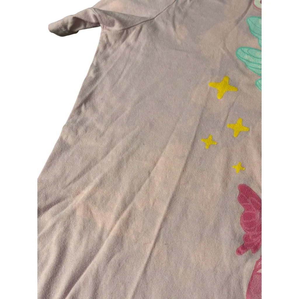 Bestie He's Gross T Shirt Pink Splatter Toad Fairy Meme Front Graphic Size Large - Image 3