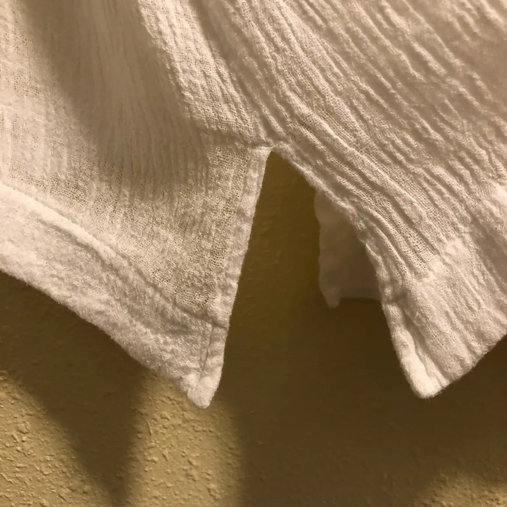 J. Jill Pure Jill Linen/Cotton Blouse White Woman's Size L Size L - Image 4