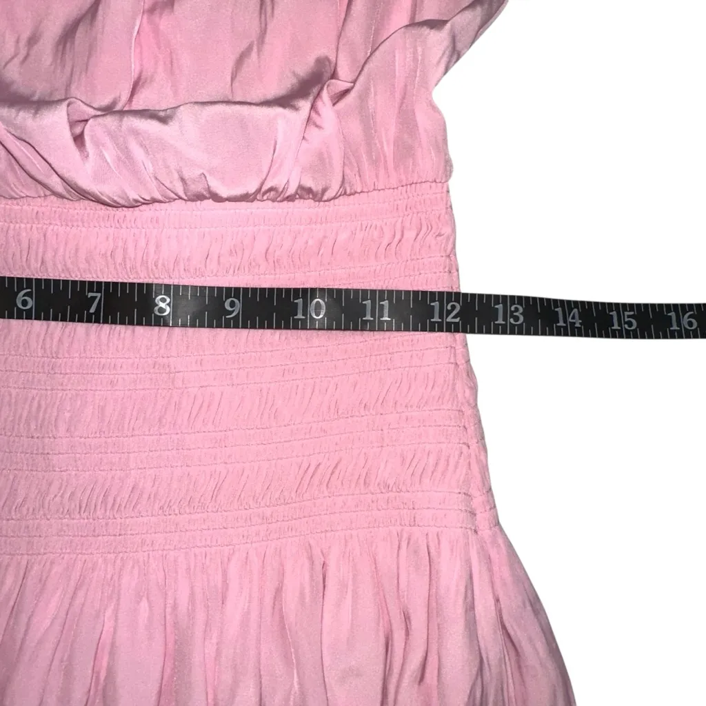 Ramy Brook Leah One Shoulder Baby Pink Mini Dress SMALL - Image 7