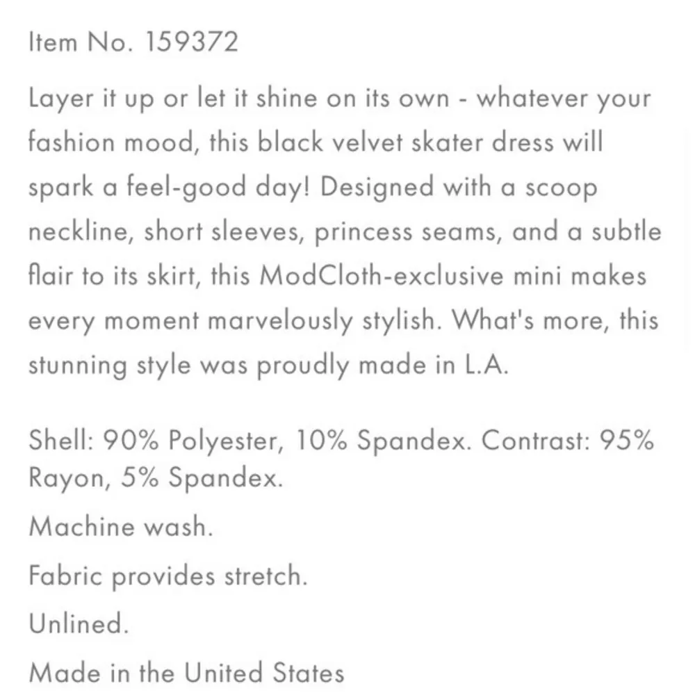 NWOT Velvet Vibes Black Scoopneck Skater Dress New - Image 5