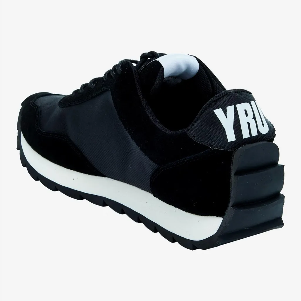 YRU black & white‎ flash sneakers women’s size 9 contemporary modern punk casual - Image 2