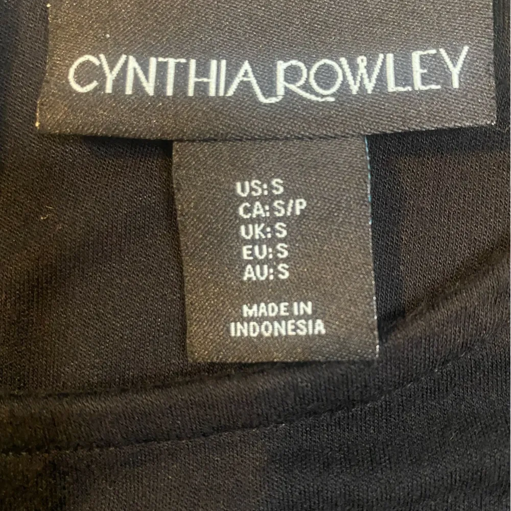 Cynthia Rowley Black Drop Waist Mini Dress with Pockets - Image 2