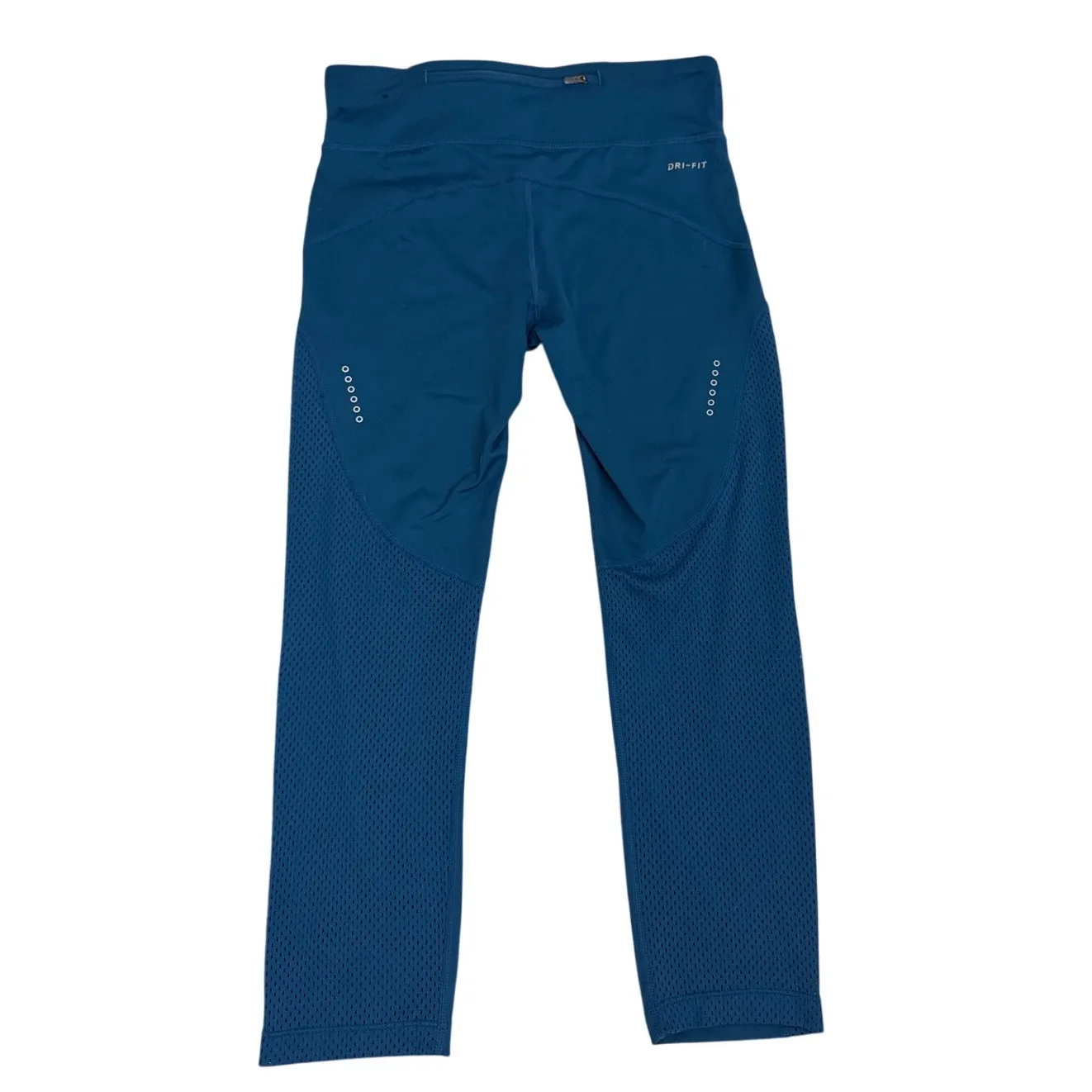 Nike Dri-Fit Leggings Teal Blue Crop Athletic Active Everyday Pants Size Small - Image 3