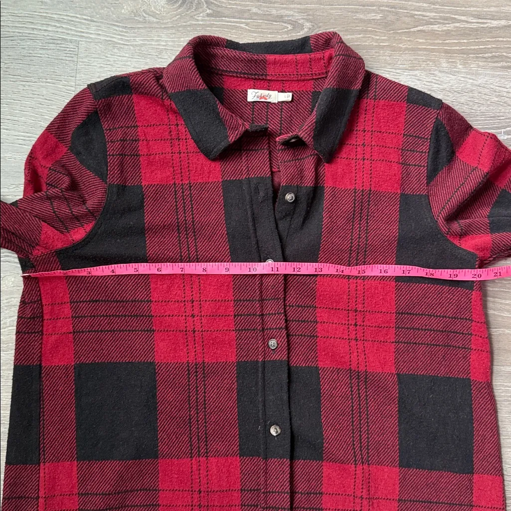 FAHERTY Orchard House Plaid Legend Sweater Dress Large - Image 11